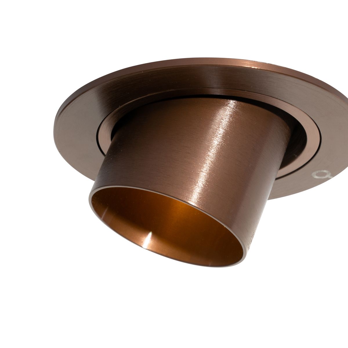 Moderne inbouwspot donkerbrons GU10 35mm rond kantelbaar - Installa