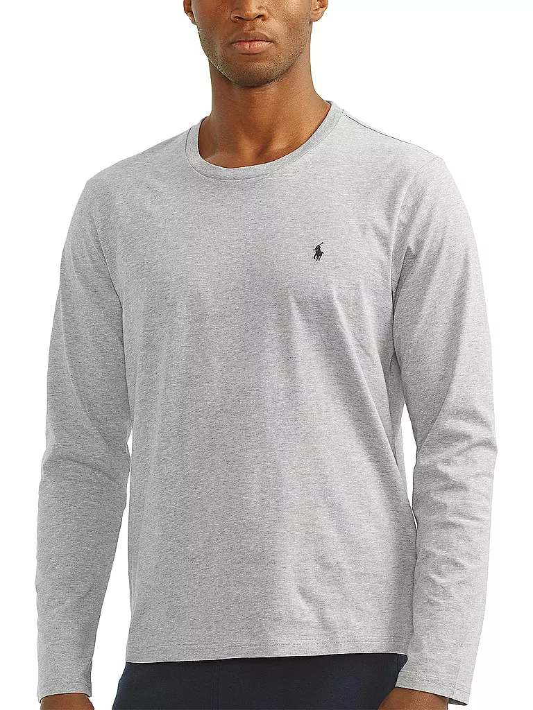 POLO RALPH LAUREN Pyjama Langarmshirt  grau