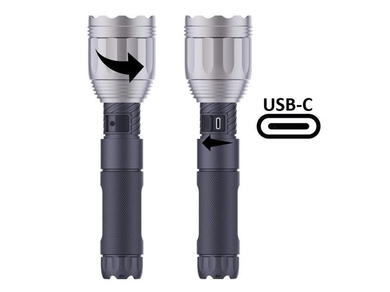 Nordride Taschenlampe LED Spot Long Range R, 1100 Lumen, IP LED-Taschenlampe