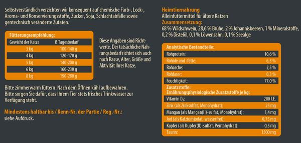 Dehner Wild Nature Nassfutter für Katzen