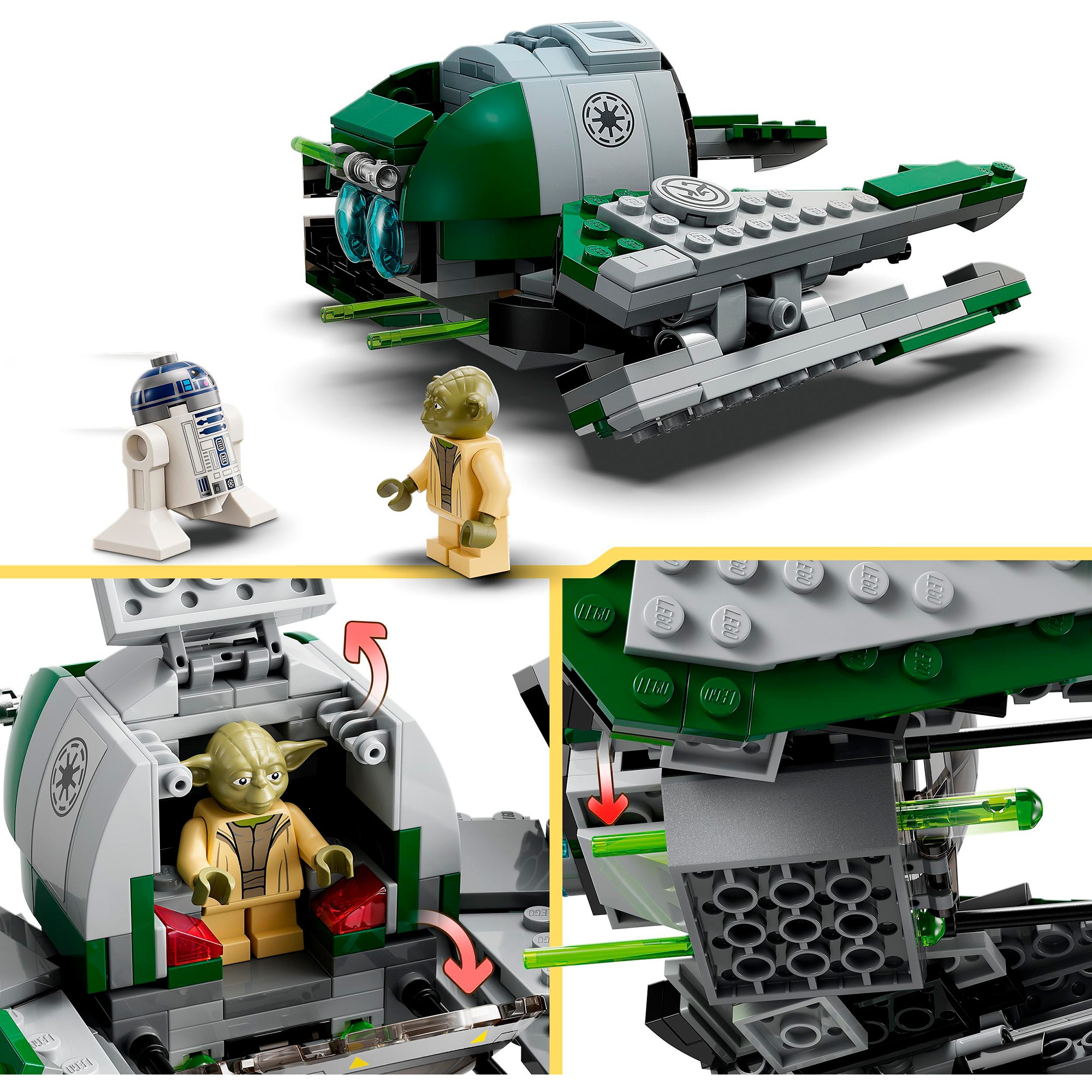 LEGO Konstruktionsspielzeug Star Wars Yodas Jedi Starfighter