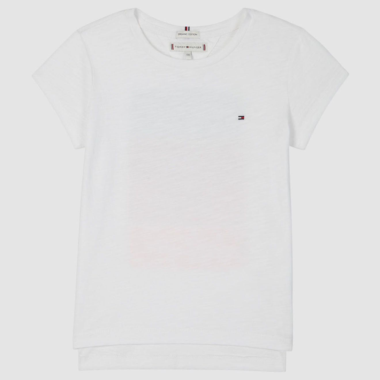 Tommy Hilfiger T-Shirt en Coton à logos au dos blanc