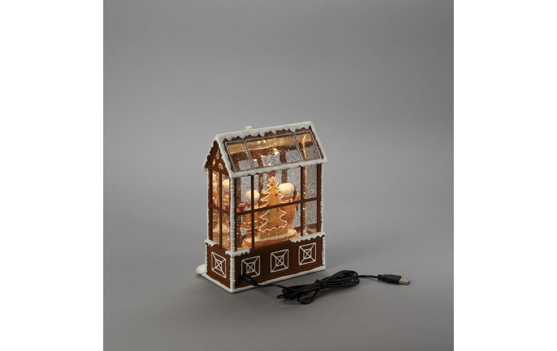 KONSTSMIDE LED Laterne »Lebkuchenhaus, Höhe: 21,5 cm« 1 Stk. Warmweiss