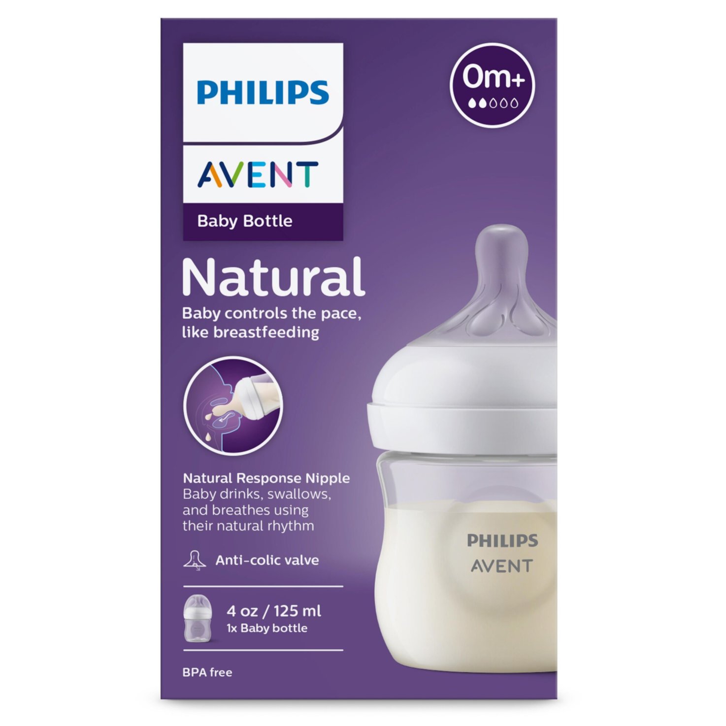 Philips Avent Natural Response 125ml 0m+