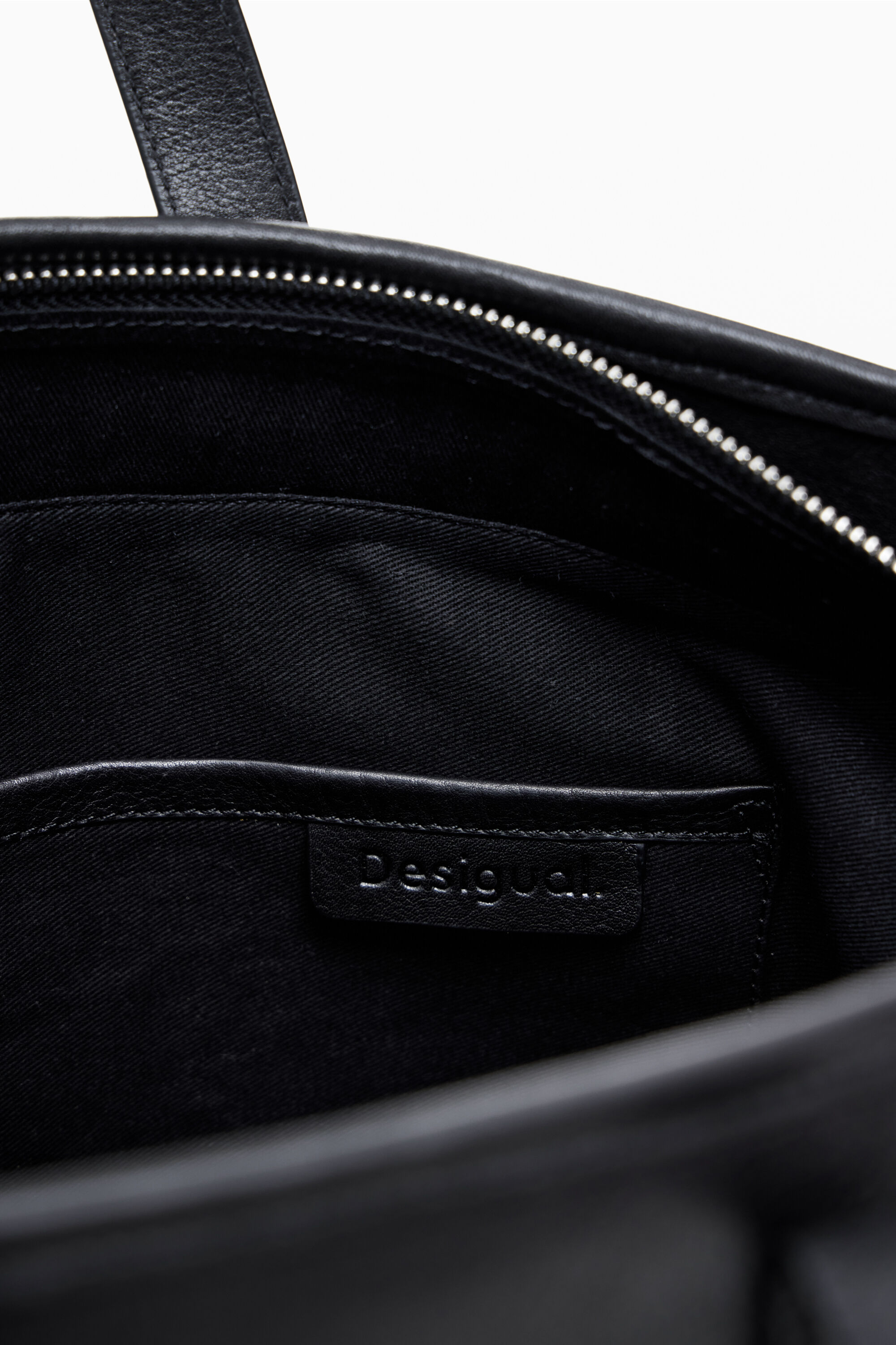 Bolsa de compras de couro