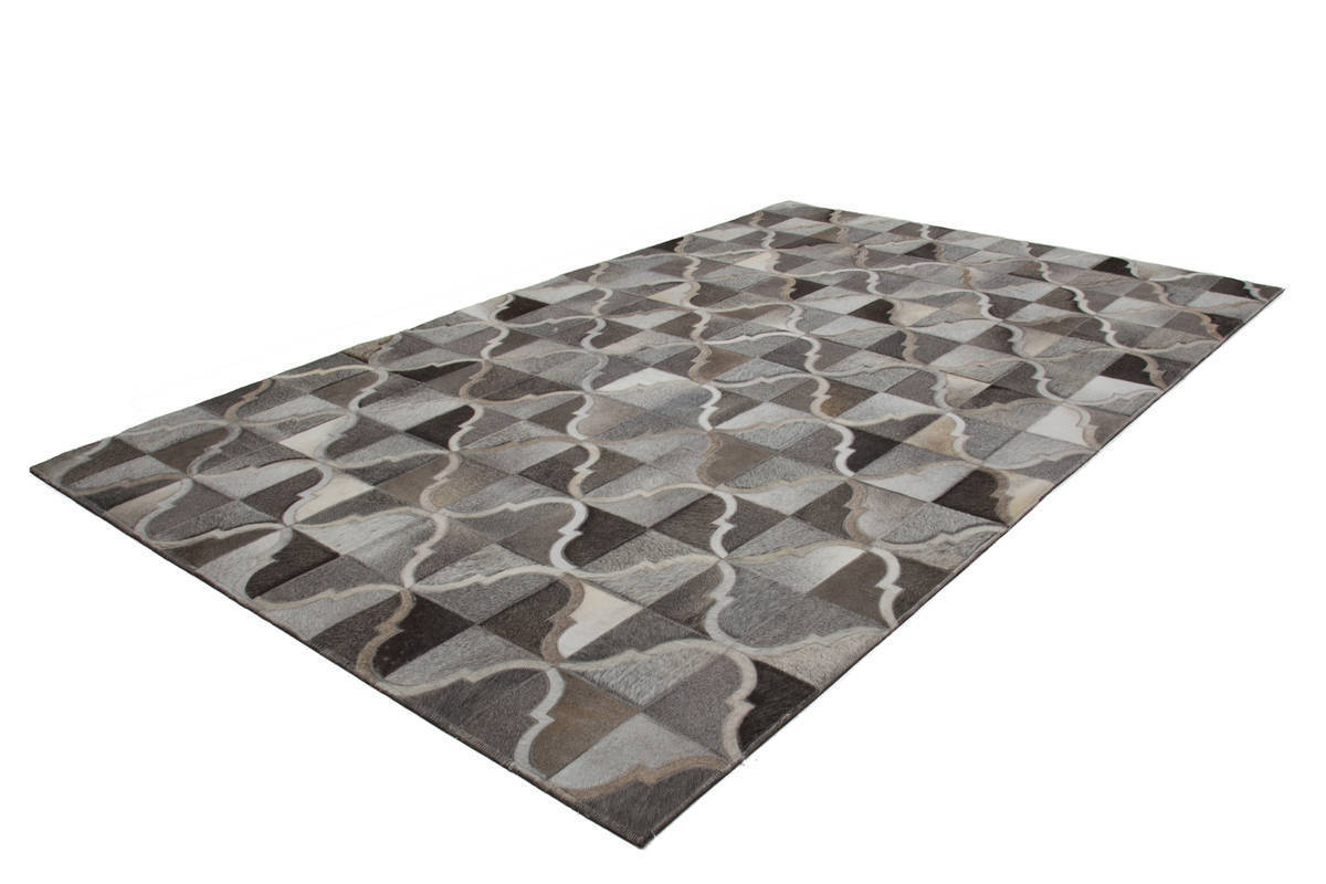 Lederteppich ECLIPSE 300 - grau - 80x150 cm