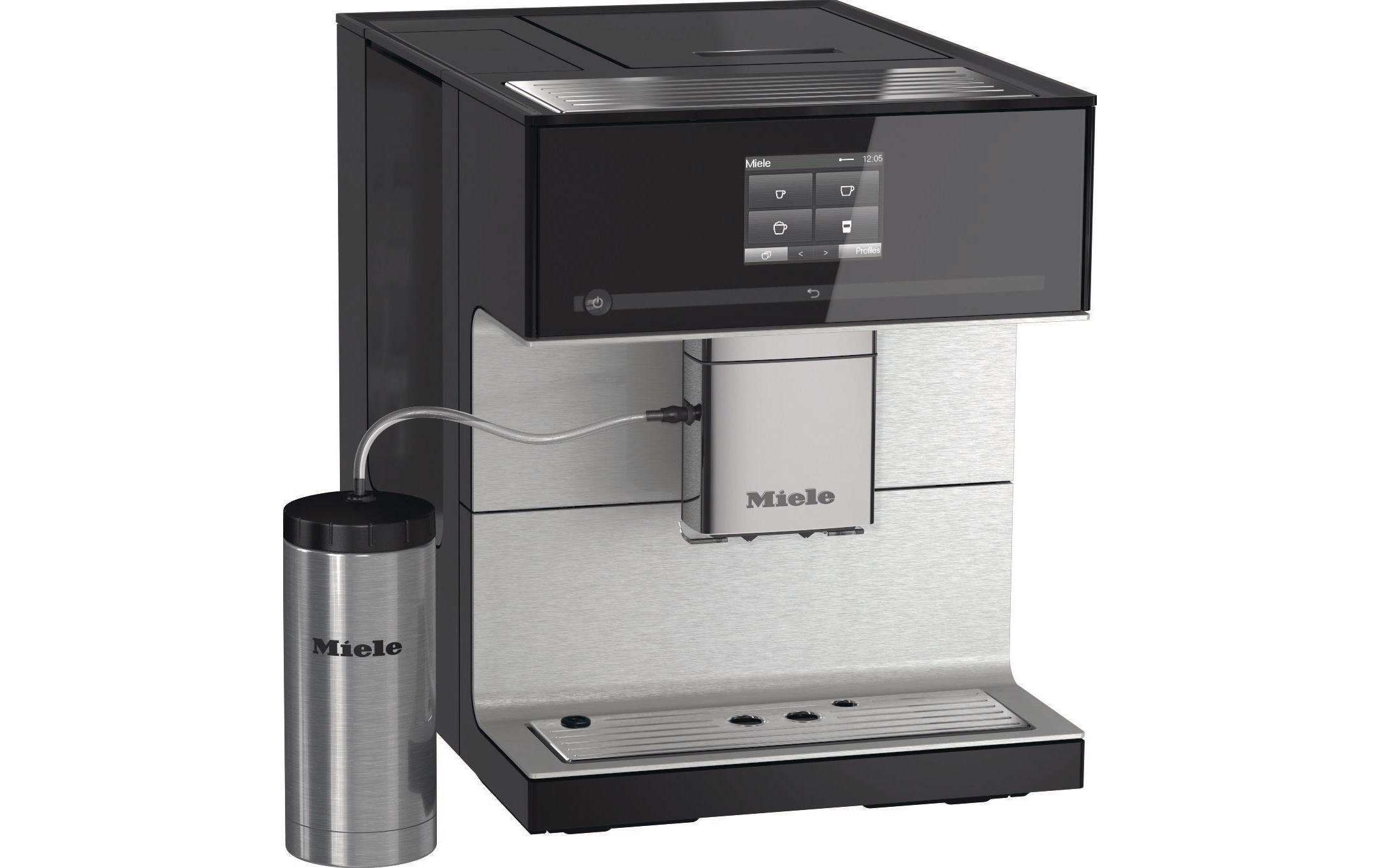 Kaffeevollautomat CM 7350-CH SW Silber, Schwarz<br>Stand-Kaffeevollautomat