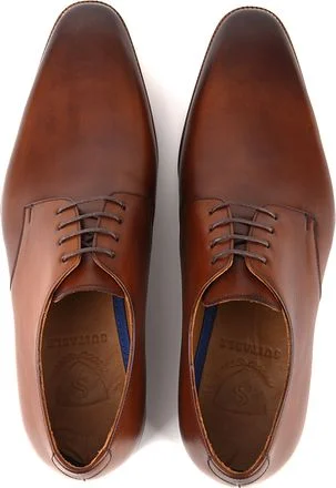 Suitable Leren Herenschoen Donkercognac 4988-108-20 STB kopen