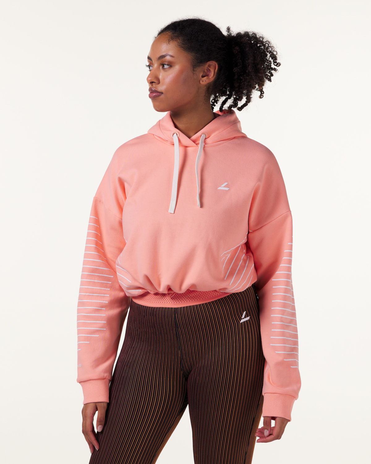 LEVITY Swift Cropped Hoodie Peach