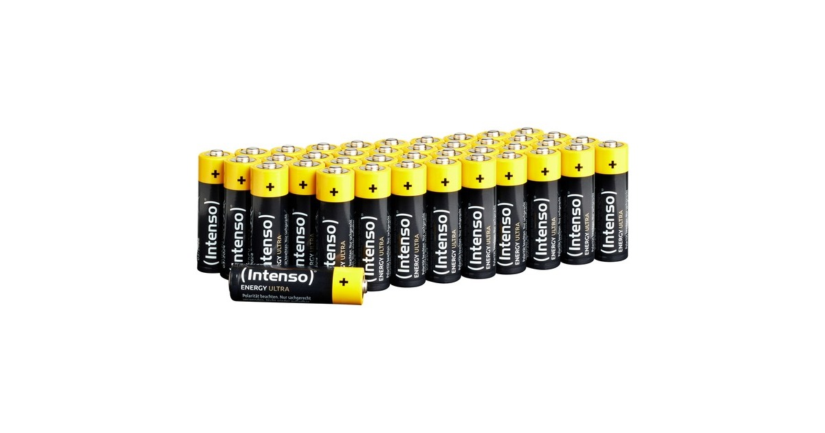 IntensoEnergy Ultra AA  LR06 batterij  (Zwart/geel, 40 stuks)