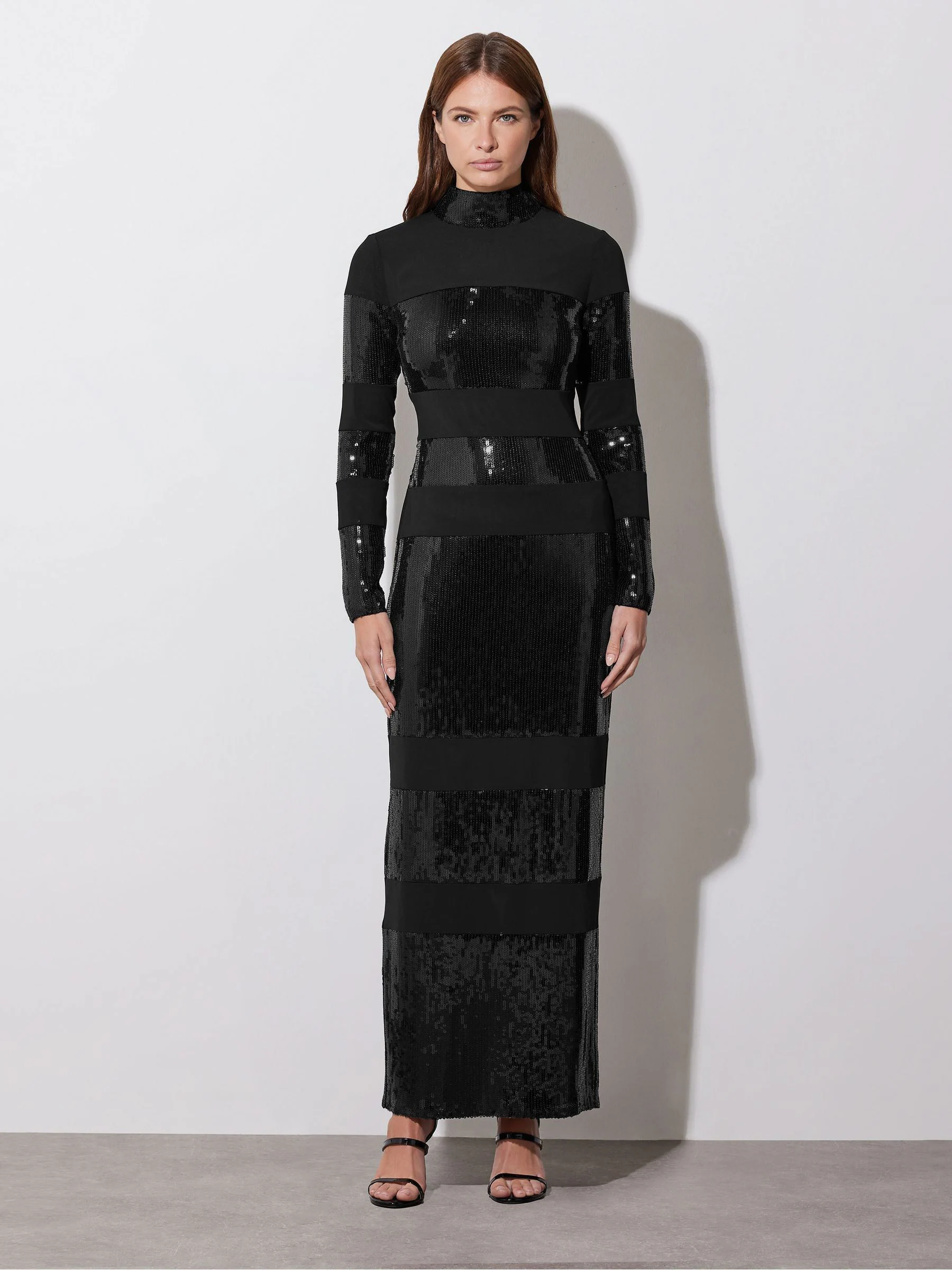 Star by Julien MacDonald - Maxi-jurk met lovertjes en strepen