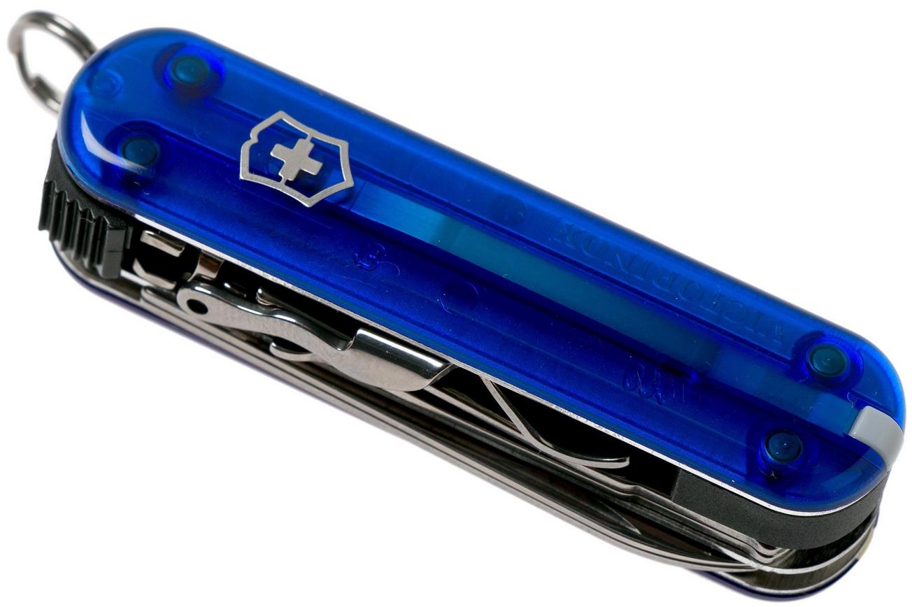 Victorinox Nail Clip 580 transparant blauw 0.6463.T2 Zwitsers zakmes