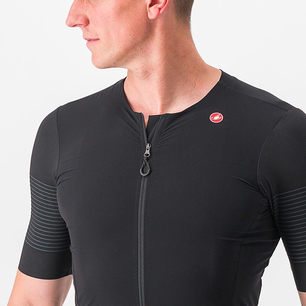 Castelli Premio Black Fietsshirt Korte Mouwen Zwart/Zwart Heren