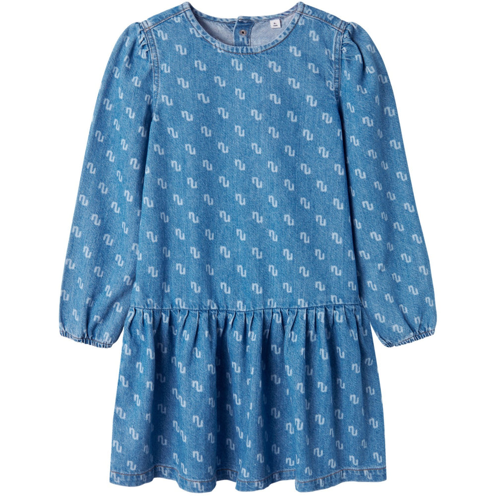Køb Name It Medium Blue Denim Runa Denim Kjole