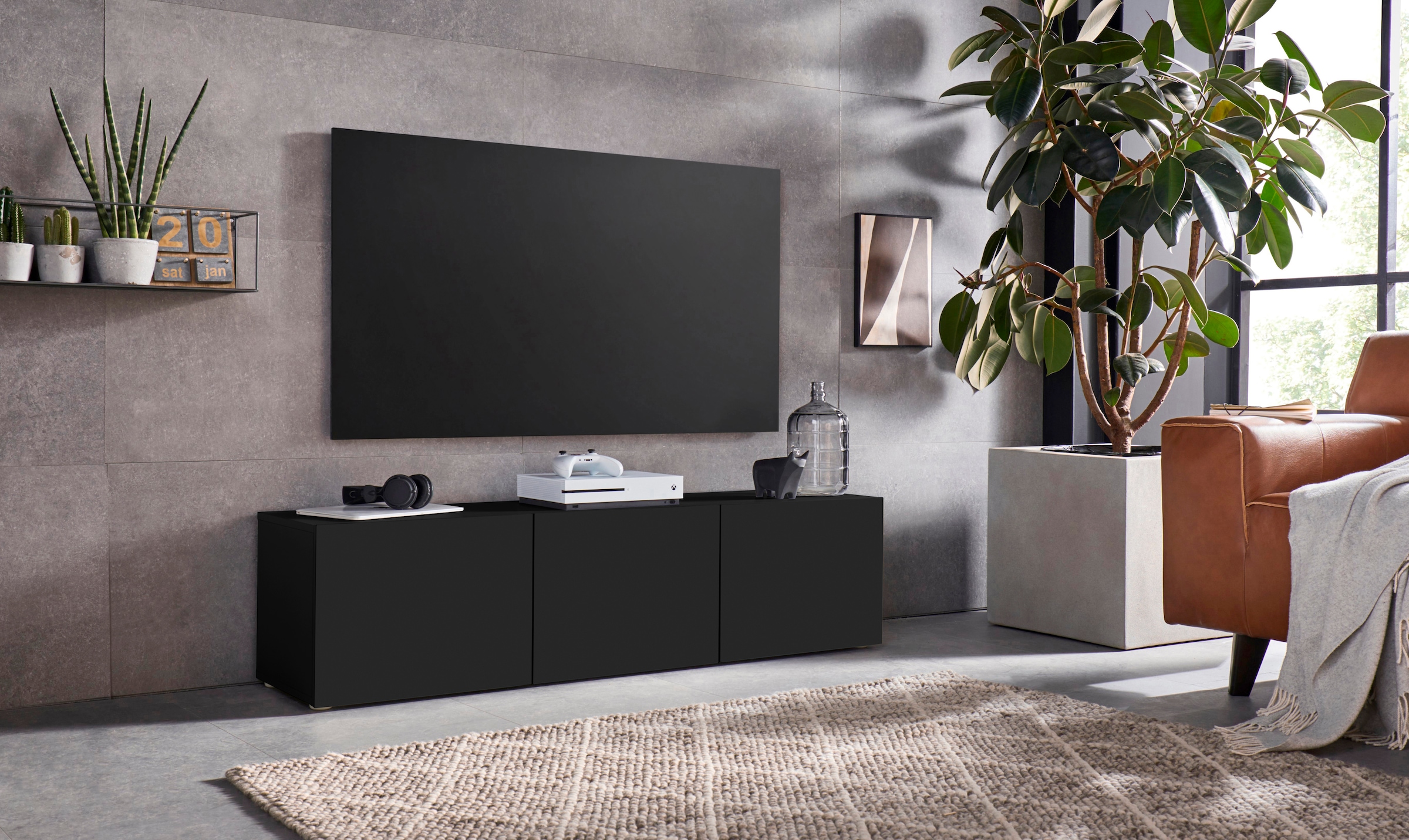 borchardt Möbel Lowboard »Sophia, TV-Schrank mit 3 Türen, hängend oder stehend«