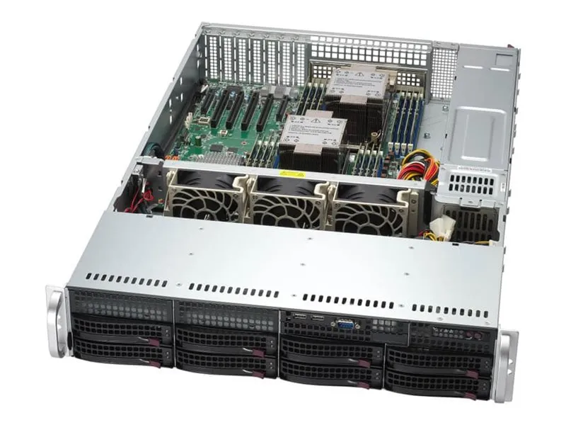 Supermicro Mainstream SuperServer 621P-TR - Server - rack-monterbar 2U - uden CPU - RAM 0 GB - hot-swap 3.5