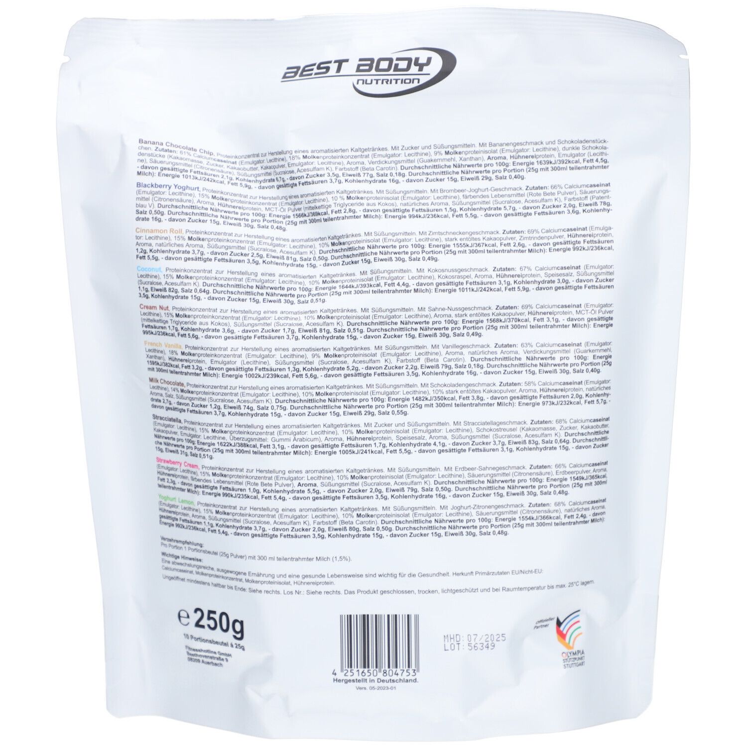 Best Body Nutrition Gourmet Premium Pro Protein