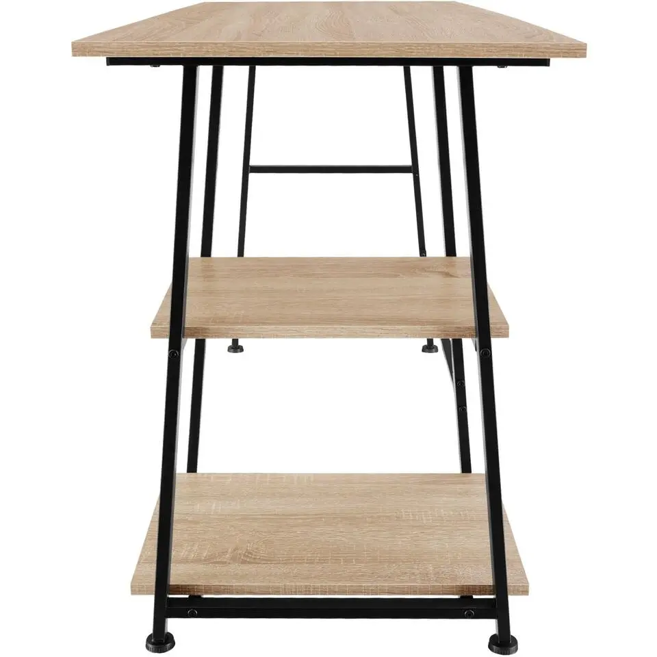 tectake Bureau Paisley 120x50x73,5cm, Industrieel Licht Hout, Eiken Sonoma