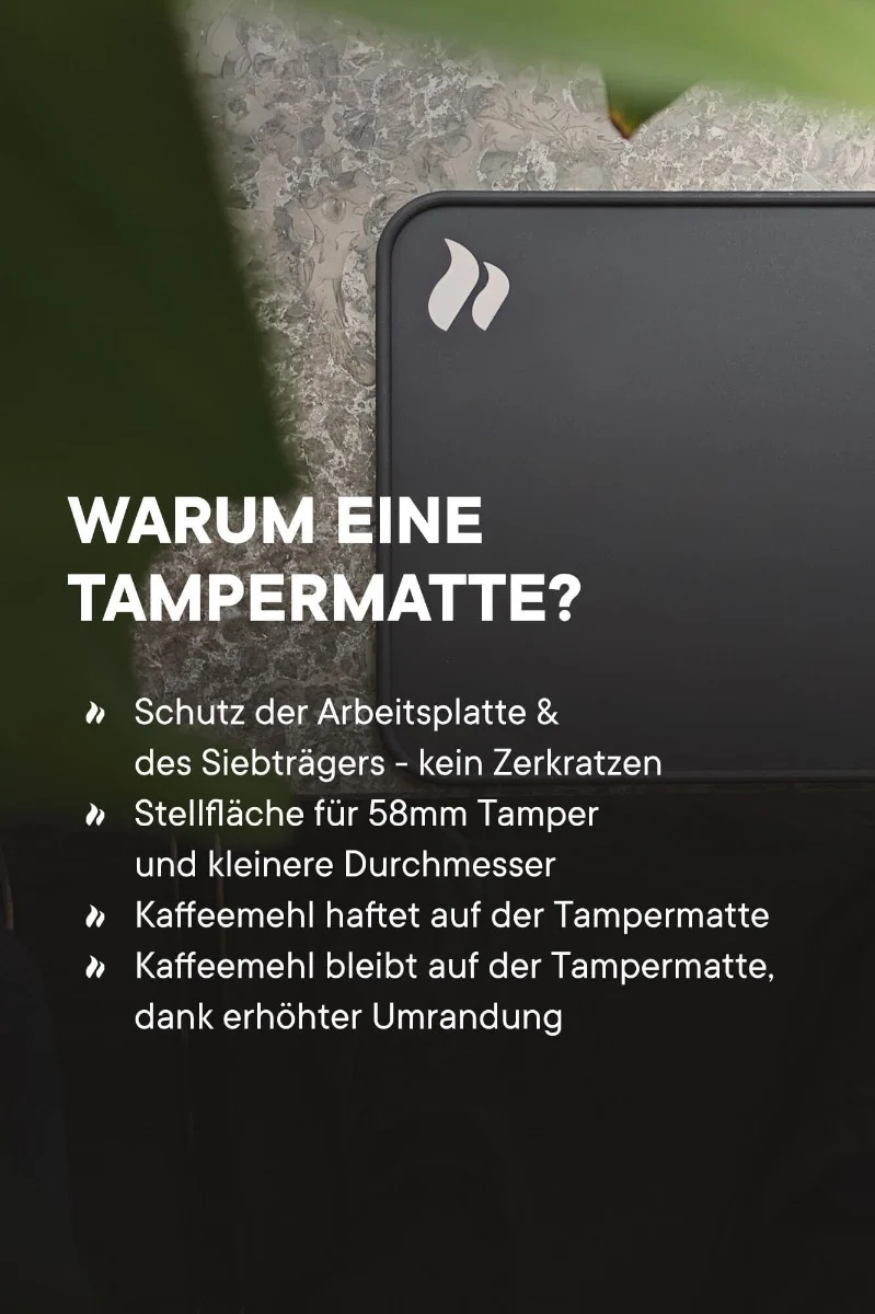 roastmarket Tampermatte mit Kantenschutz