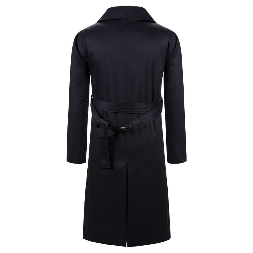 FORSETI - Lange trenchcoat met kraag en knopen