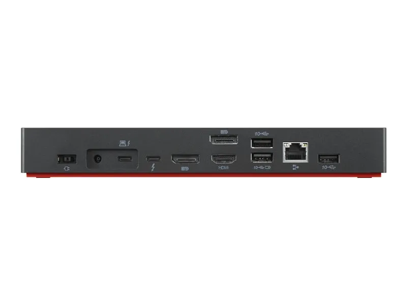 Lenovo ThinkPad Universal Thunderbolt 4 Dock - Dockingstation - Thunderbolt 4 - HDMI, 2 x DP - 1GbE - 135 Watt - Campus - Europa - for ThinkPad E14 Gen 4; L13 Yoga Gen 3; T14s Gen 3; X1 Nano Gen 2; X13 Yoga Gen 3
