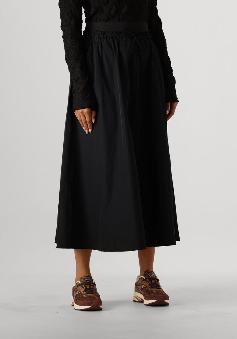 zwarte summum midirok skirt taft