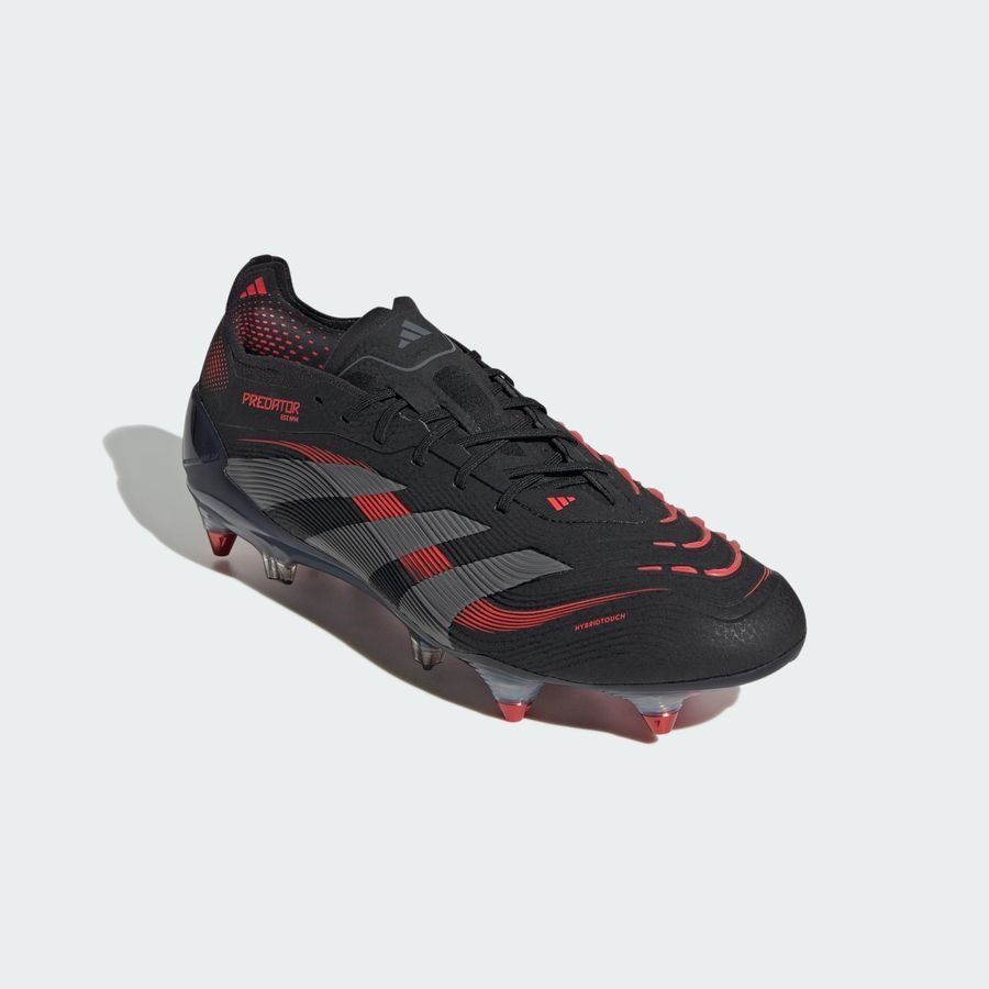 adidas Predator Elite SG Stealth Victory - Noir/Gris/Lucid Red