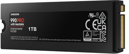 Samsung 990 PRO - 1TB - Interne SSD - PCIe 4.0 - NVMe - Heatsink
