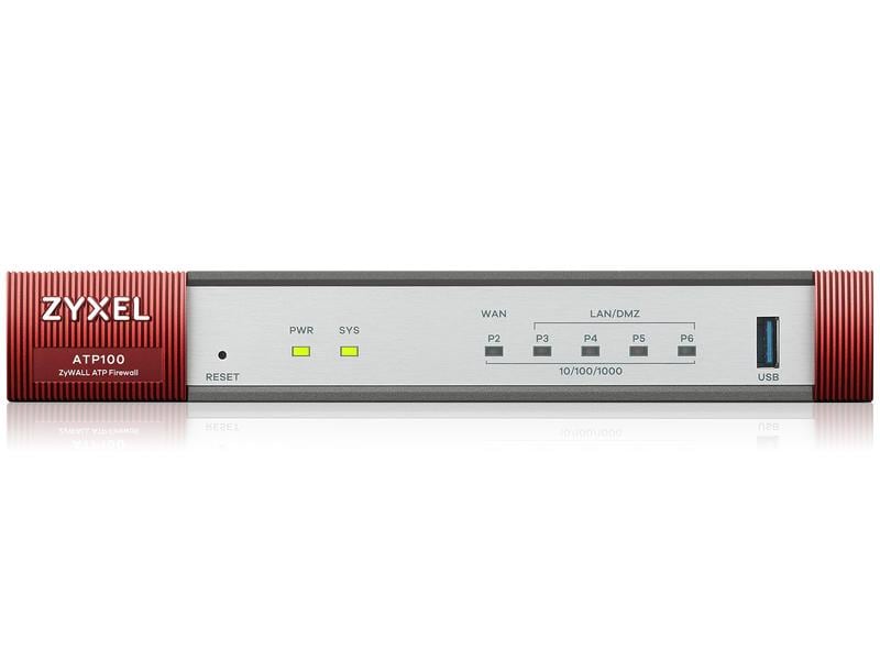 Zyxel Firewall ATP100 v2 mit Gold-Lizenz für 1 Jahr ATP-Firewall mit Sandbox und SSL-Inspection