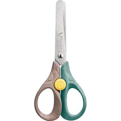 Maped Smiling Planet - Ciseaux Security 13 cm - 50% en fibre de bois - bouton de sécurité