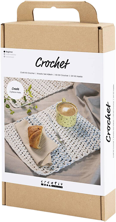 Creativ Company DIY Kit Hækle, Dækkeserviet