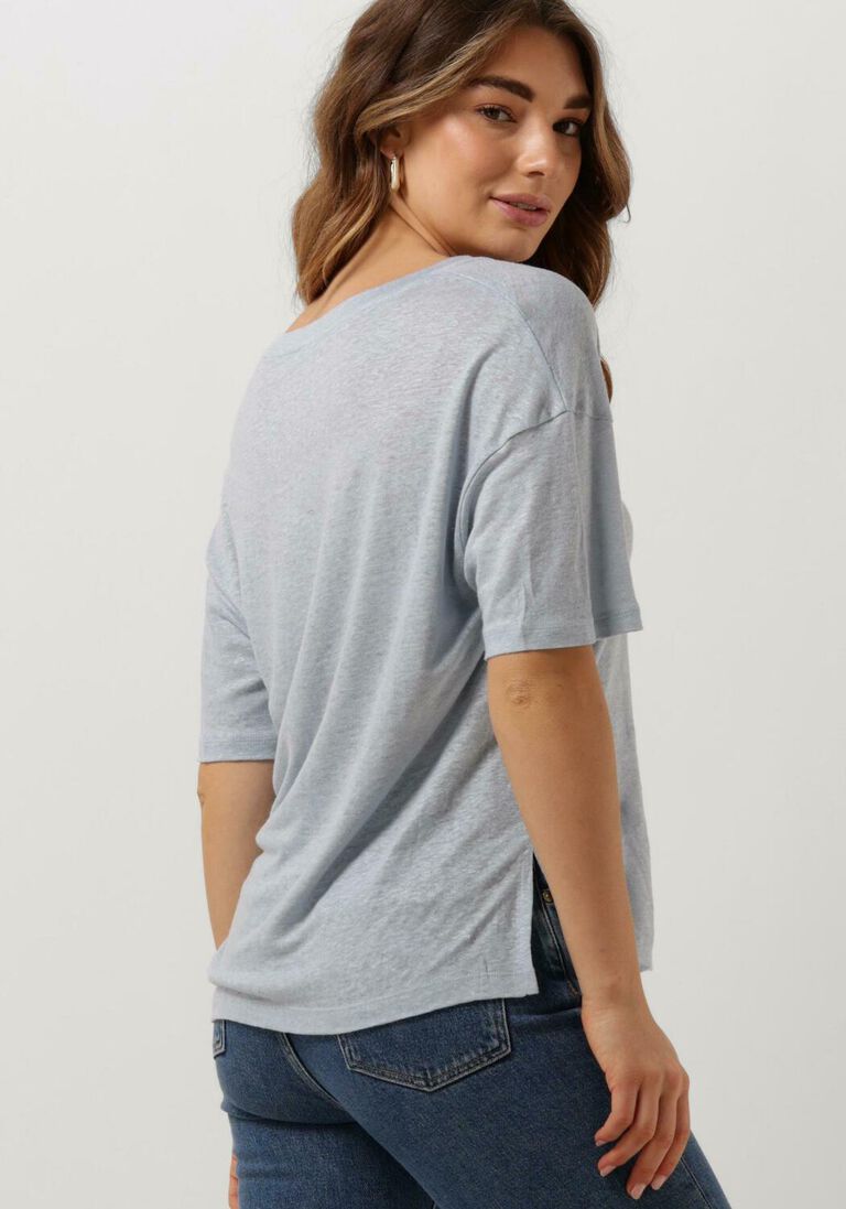 DRYKORN lichtblauwe drykorn t-shirt svennie