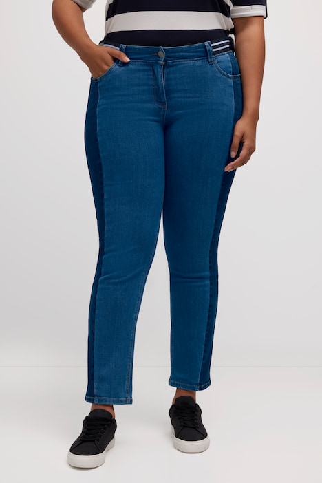 Jeans Sammy, Slim, Denimmix, Langsnaht, Elastikbund