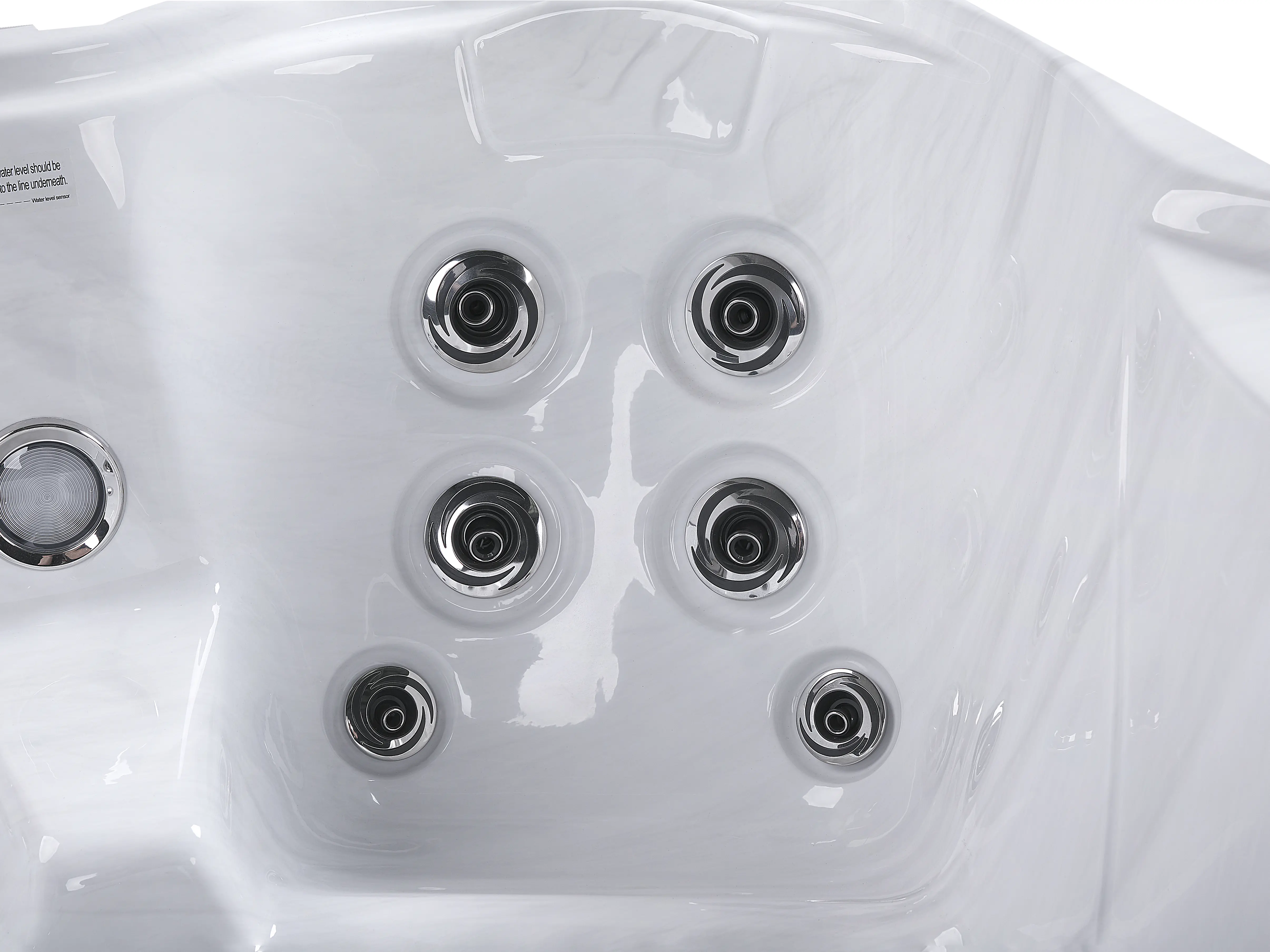Buiten hottub met LED ARCELIA Wit