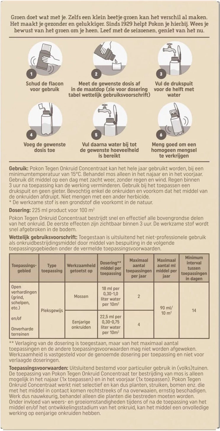 Pokon Tegen Onkruid concentraat 225 ml