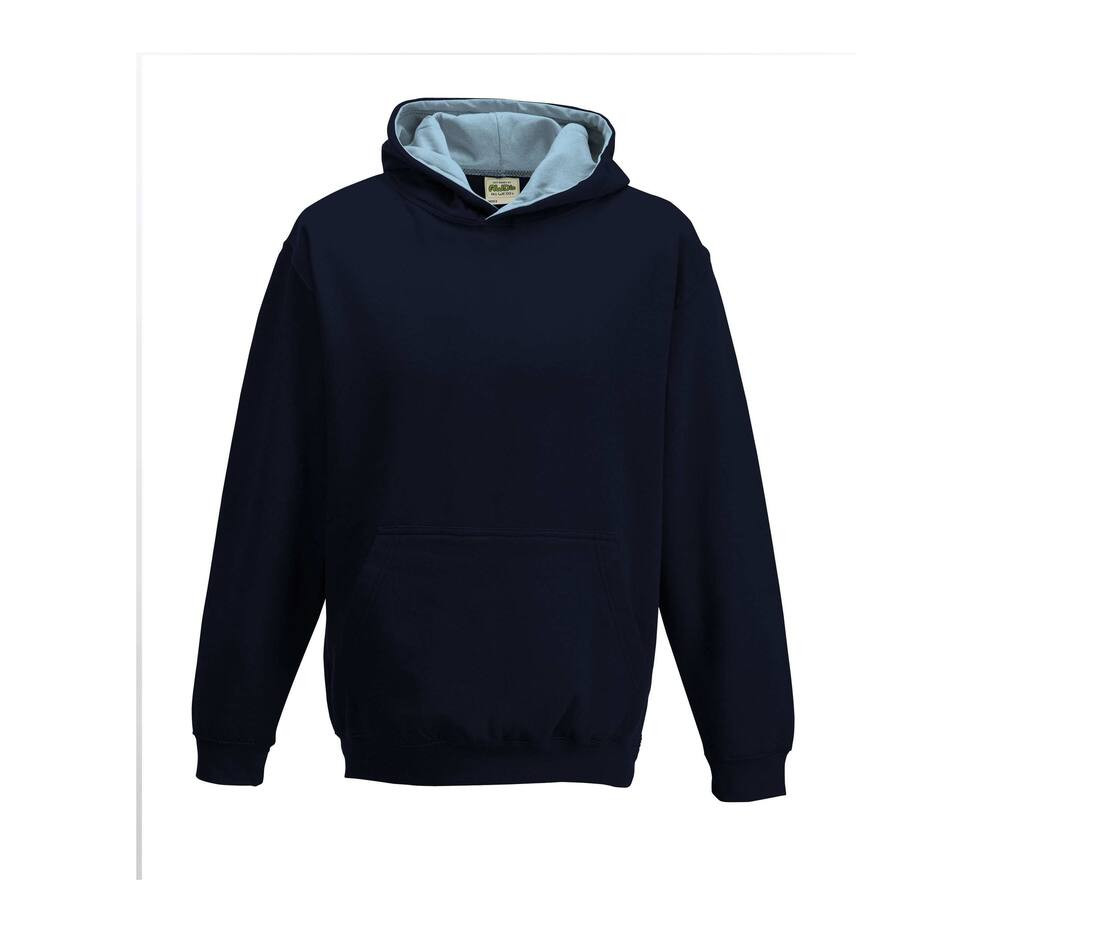 AWDIS JH03J - Sweat enfant capuche contrastée