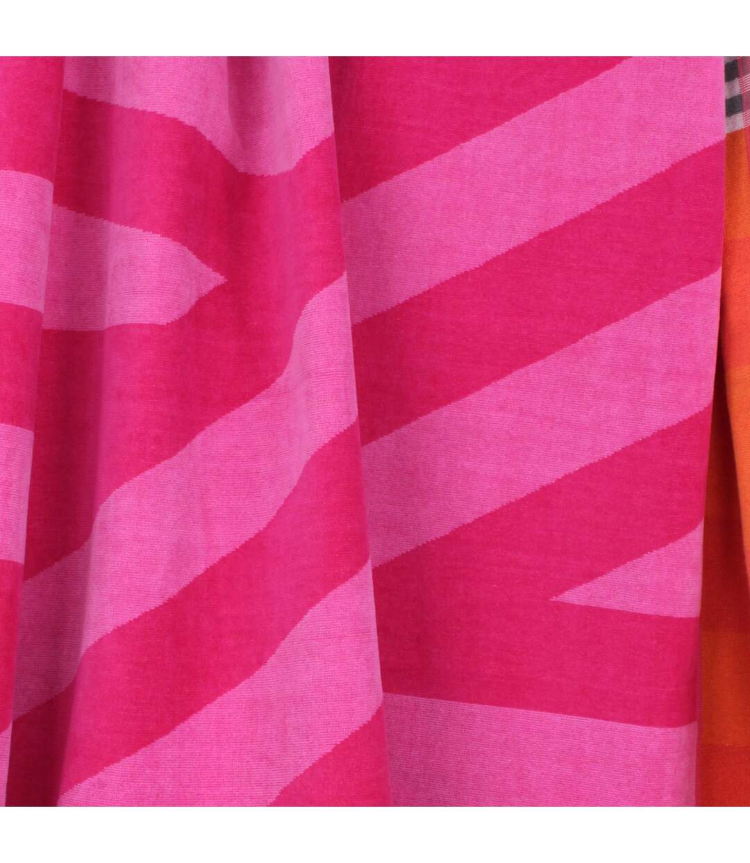 Drap de plage 100x180 cm LINES Orange/Rose