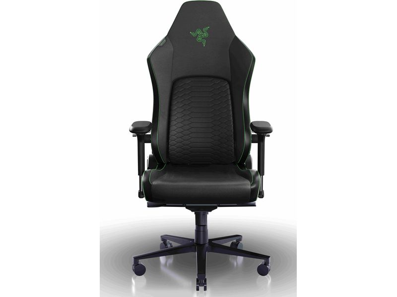 Razer Gaming-Stuhl Iskur V2 Grün/Schwarz Gaming-Stuhl aus Kunstleder mit 136 kg Belastbarkeit