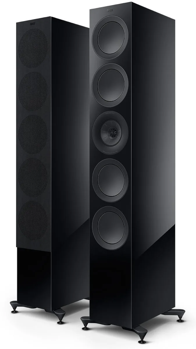 KEF R11 Meta Noir laqué (la paire) Enceintes colonne