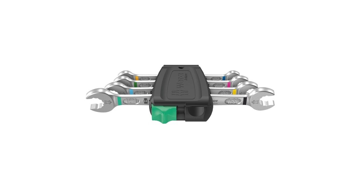 Wera6005 Joker 4 set 1 dubbele steeksleutelset moersleutel  (4‑delig)