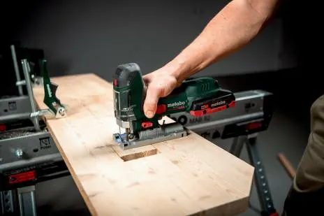 Metabo ST 18 LT, Øverste håndtag, Sort, Gul, Stål, Træ, Børstefri, 3500 spm, 13 cm