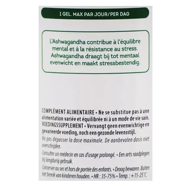 Be-Life Ashwagandha 5000 Orgânica 90 cápsulas