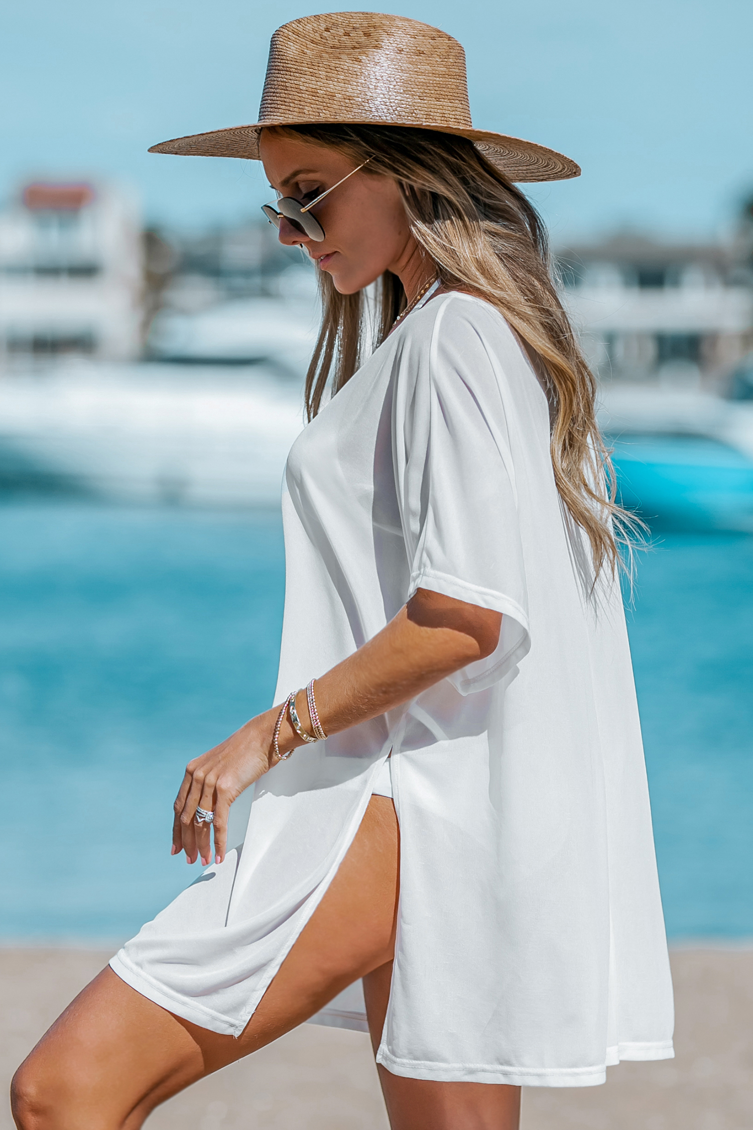 Robe cover up en t-shirt