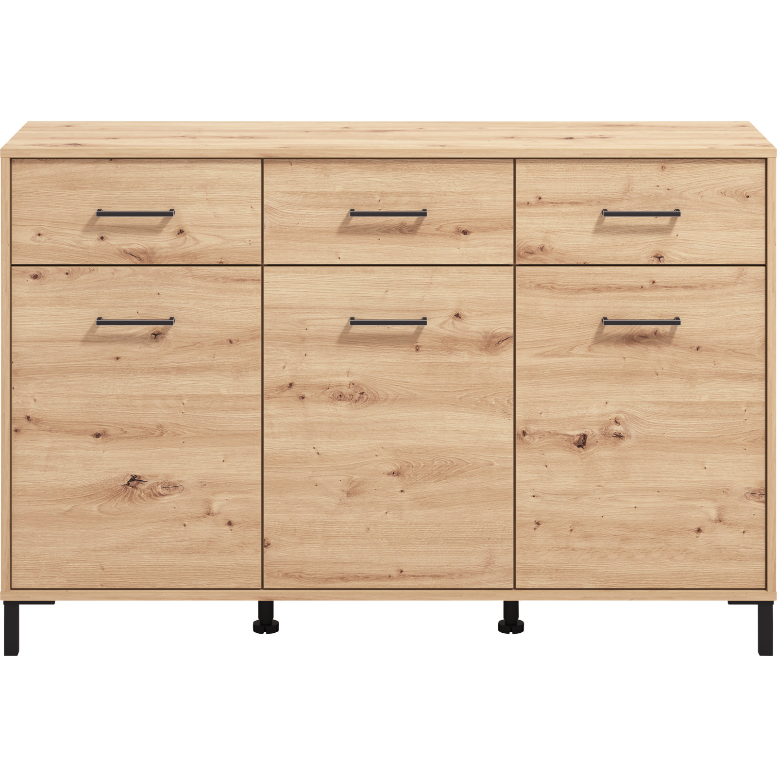 Kommode Vienna, Dekor Eiche Artisan, 138 x 90 x 40 cm