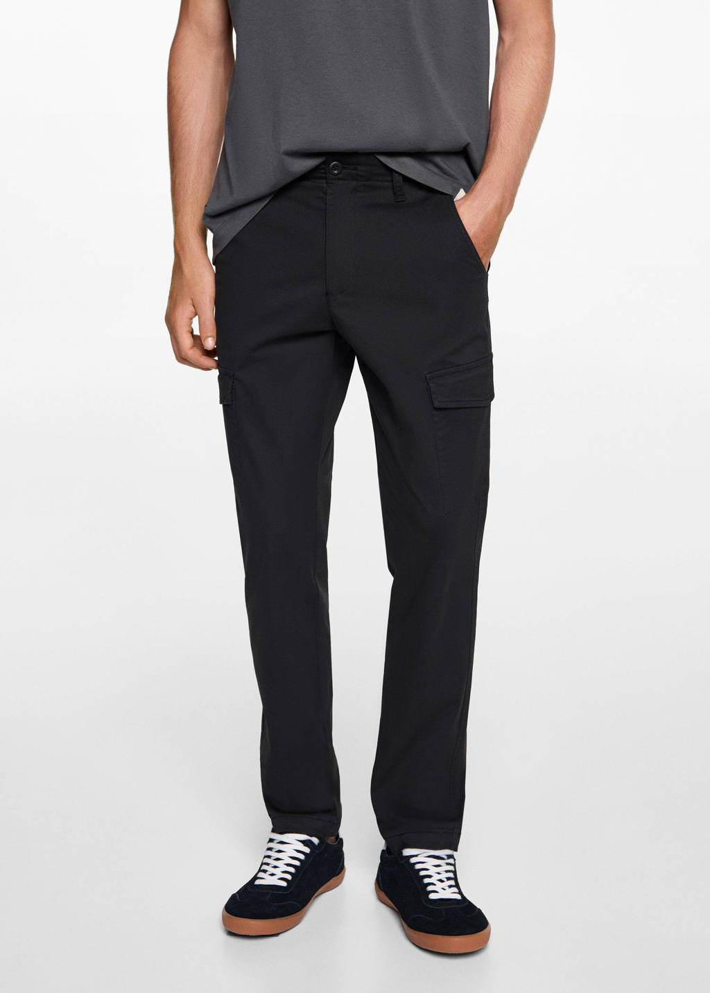 MANGO TEEN cargobroek zwart