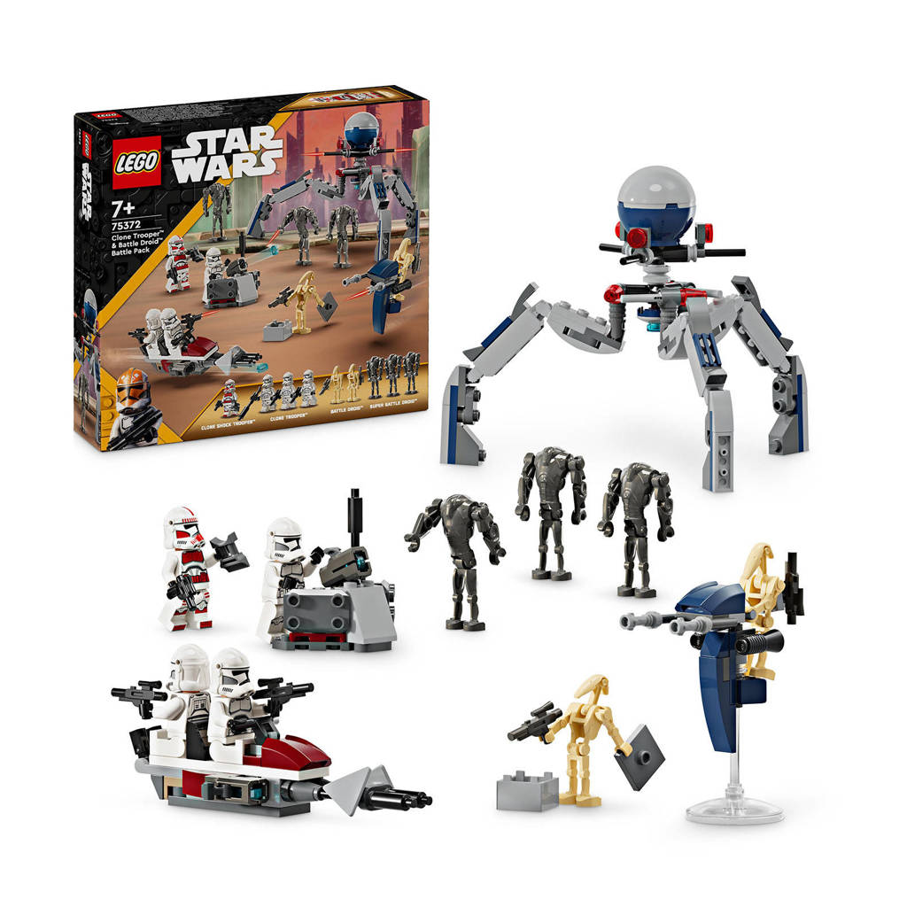 GoedClone Trooper & Battle Droid Battle Pack Bouwbaar The Clone Wars Speelgoed 75372