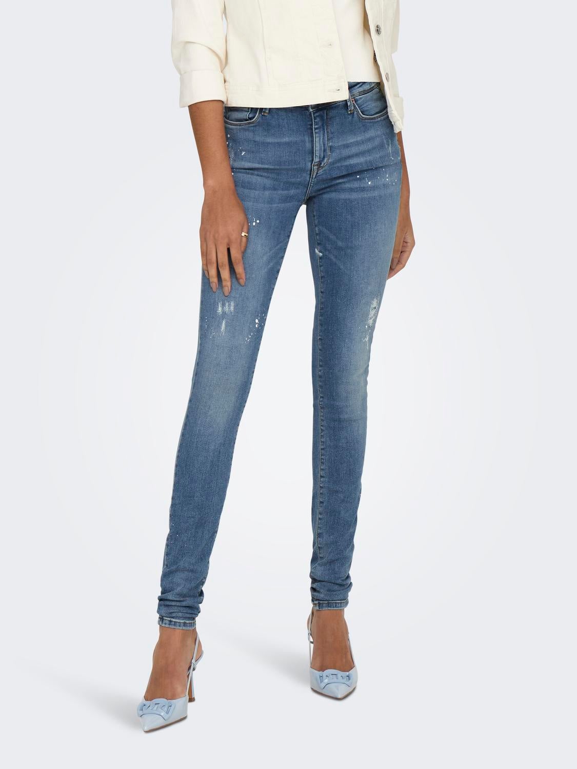 ONLSHAPE Mittlere Taille Skinny Fit Jeans Medium Blue Denim