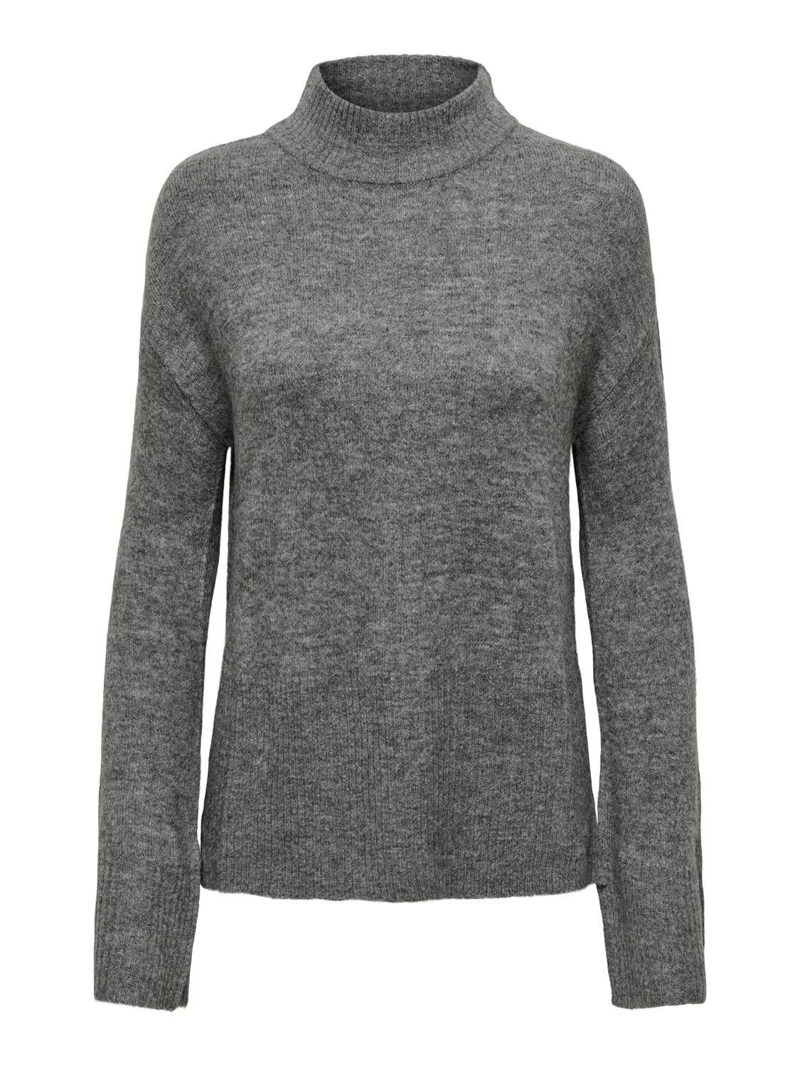 JDYELANORA Strickpullover Dark Grey Melange