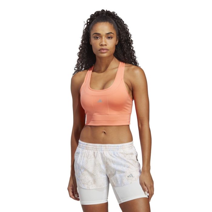 adidas Dame BH Run Ms Pkt Bra Orange