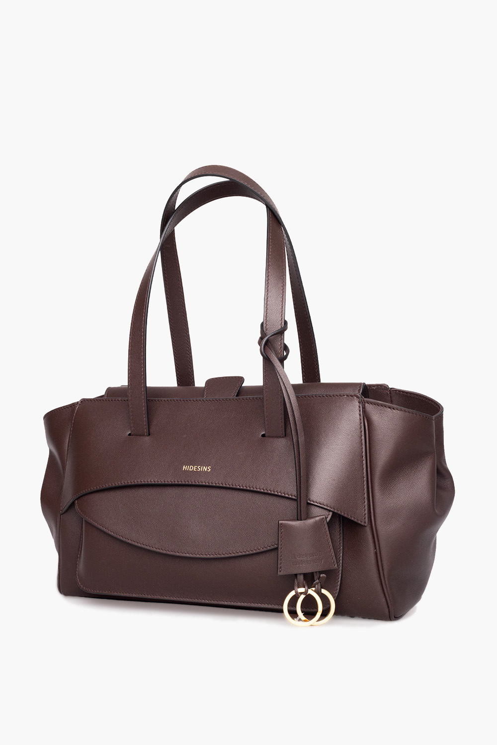Basset leather shoulder bag